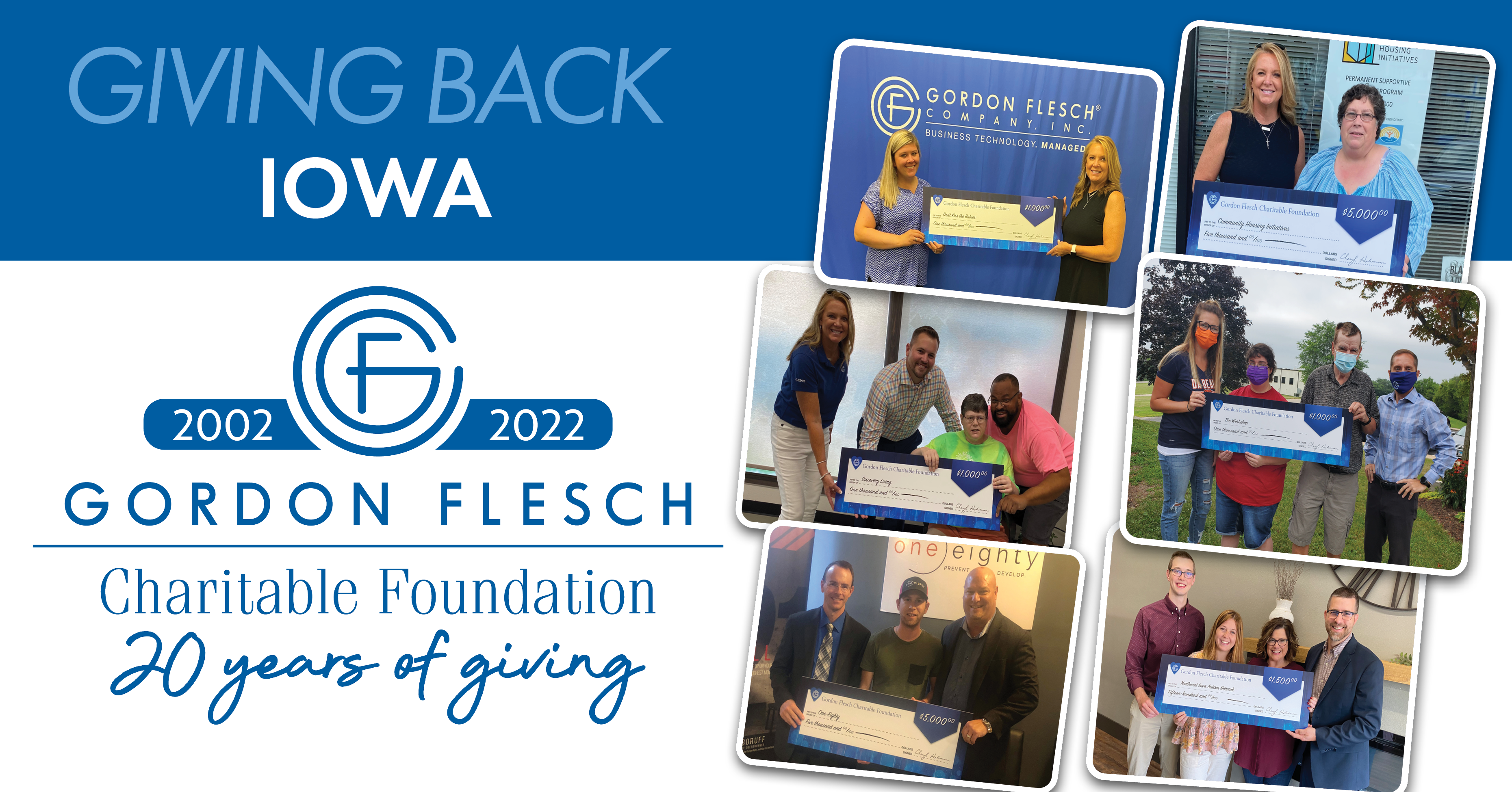Gordon Flesch Charitable Foundation Donates $14,500 to Iowa Charities