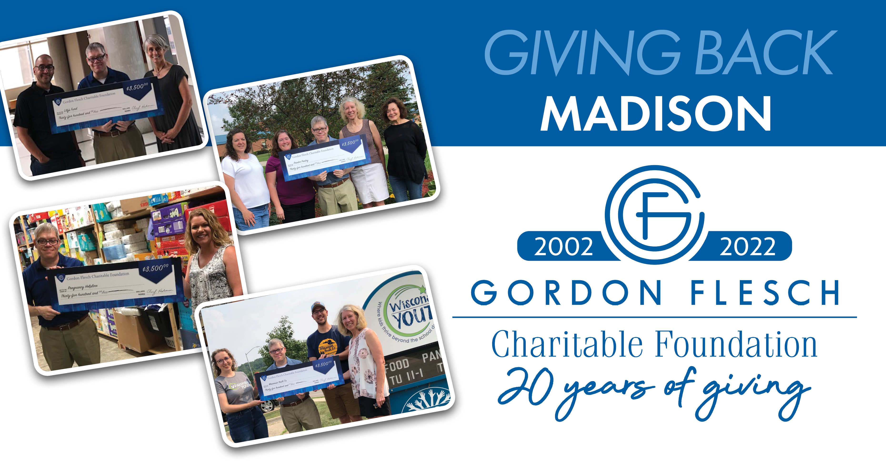 Gordon Flesch Charitable Foundation Donates $14,000 to Madison Charities