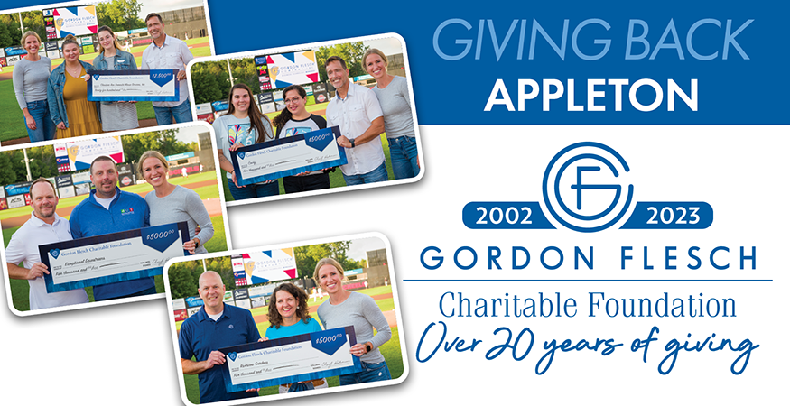 Gordon Flesch Charitable Foundation Donates $21,500 to Appleton-Area Charities