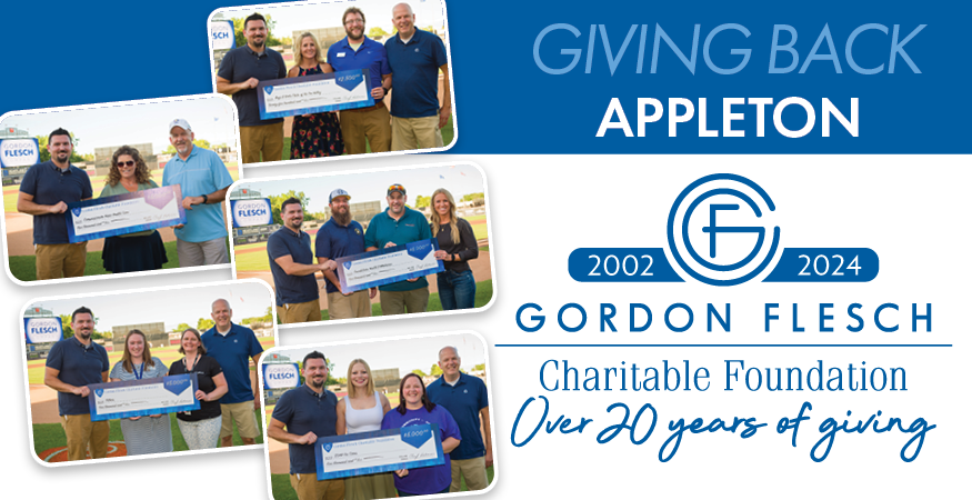 Gordon Flesch Charitable Foundation Donates $22,500 to Appleton Area Charities in 2023
