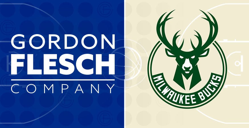 Gordon Flesch Company and Milwaukee Bucks logos
