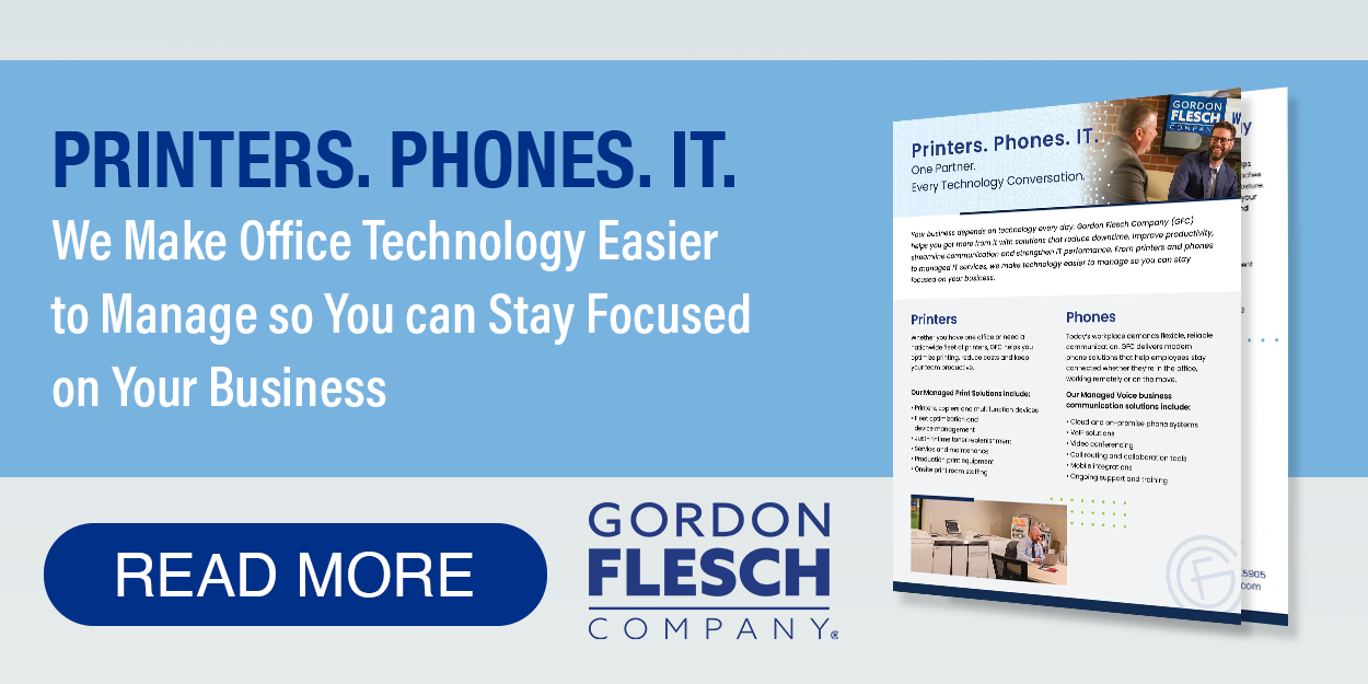 Printers. Phones. IT