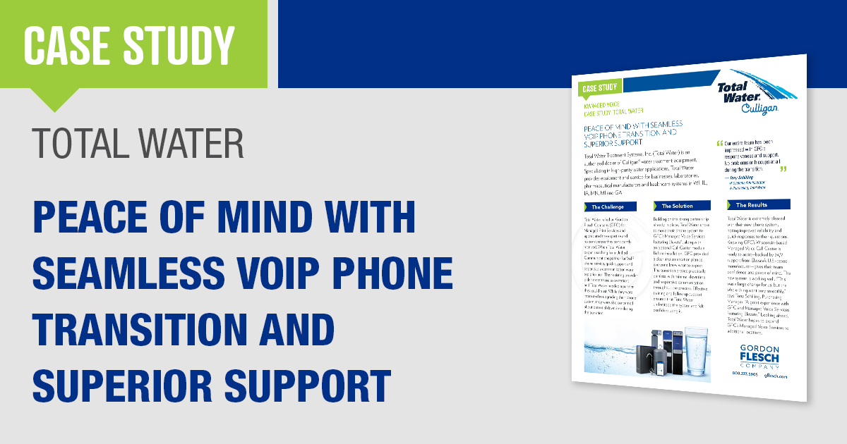 Managed Print Case Study: Total Water